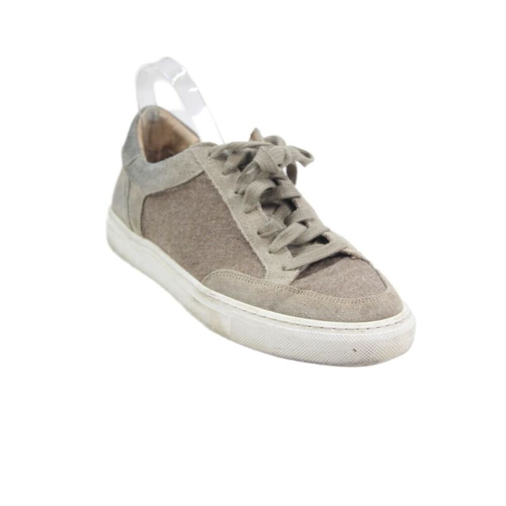 Suit Supply Mens Suede Lace Up Low Top Sneakers Beige Size 42 12